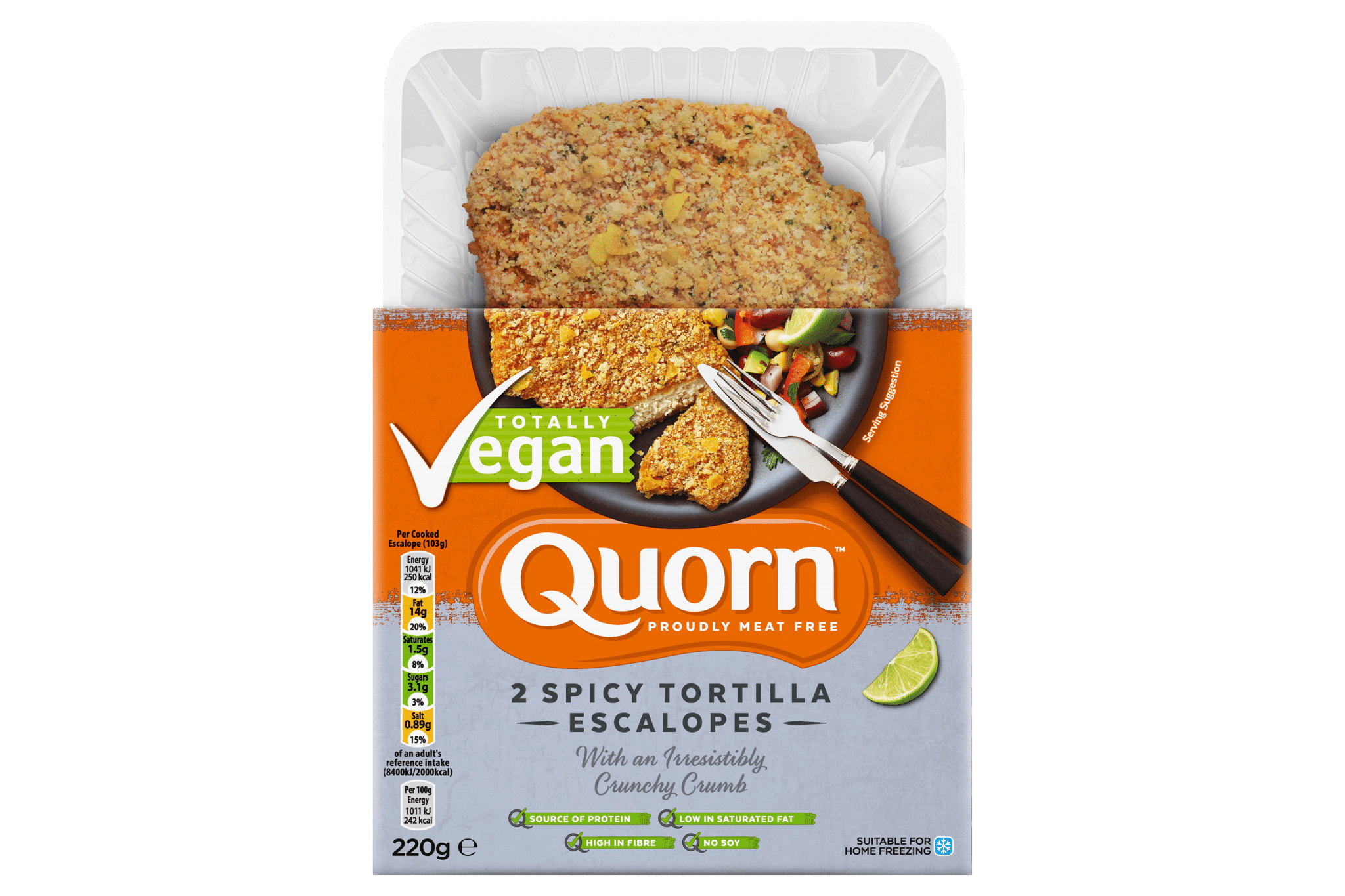 Quorn spicy escalopes