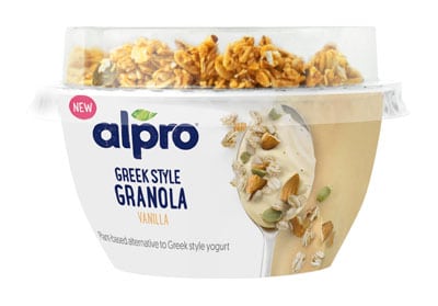 alpro Greek style with granola 